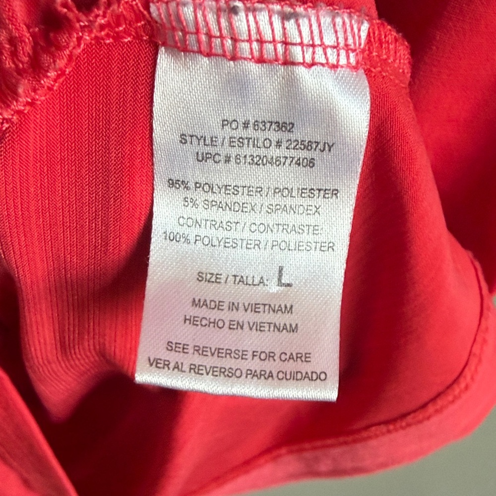 Pink Ruffle Front Short Sleeve Blouse - Picture 3 of 4